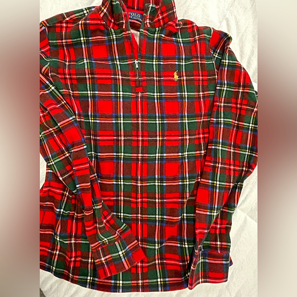 Ralph Lauren Boys Plaid Pullover Size 14/16